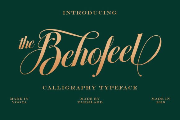 Behofeel: A Script Font for Effortless Elegance
