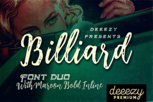 Billiard Font Duo: Vintage Cool for Modern Design