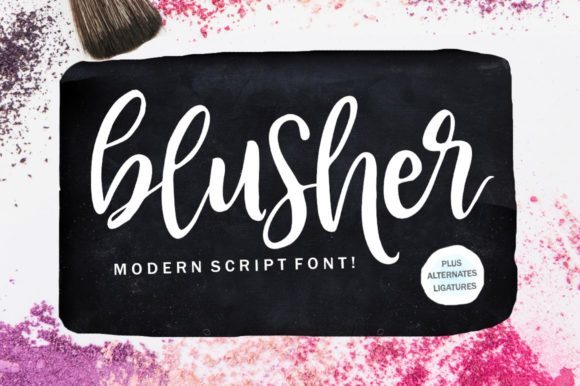 Blusher: A Script Font That Feels Handwritten