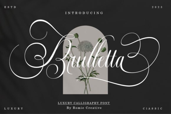 Brulletta: A Calligraphy Script for Modern Luxury