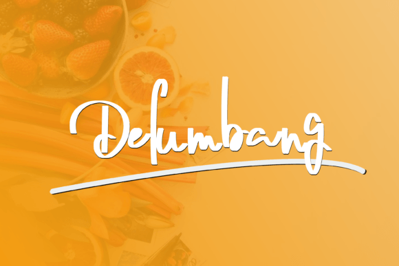Delumbang: The Handwritten Script Font with Effortless Charm