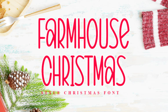 Farmhouse Christmas: A Script Font That Feels Like Home