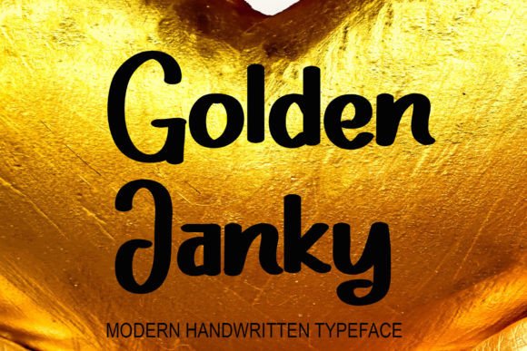 Golden Janky: The Handcrafted Script for Modern Design