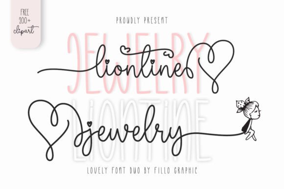 Liontine Jewelry: A Font Pairing for Chic, Handwritten Style