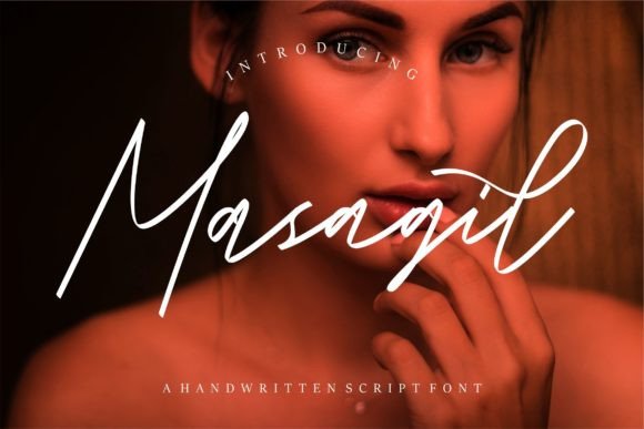 Masagil: A Handwritten Script Font for Authentic Branding