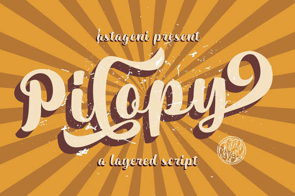 Pilopy: A Bold Script Font for Vintage-Inspired Branding