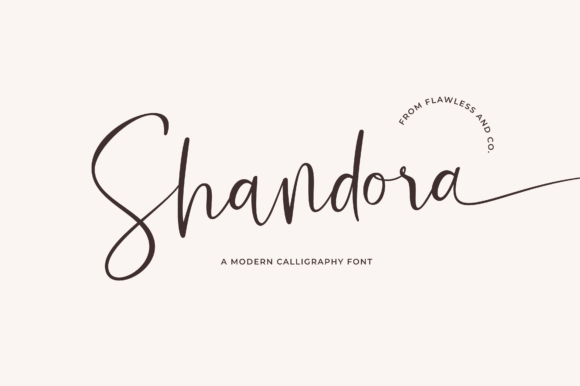Shandora: A Sweet Handwritten Script for Modern Branding