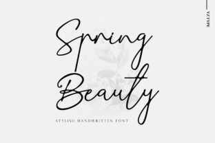 Spring Beauty: Your Handwritten Script for Elegant Projects