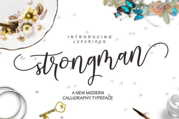 Strongman: A Modern Calligraphic Script for Bold Projects
