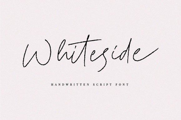 Whiteside: A Handwritten Script Font for Authentic Branding